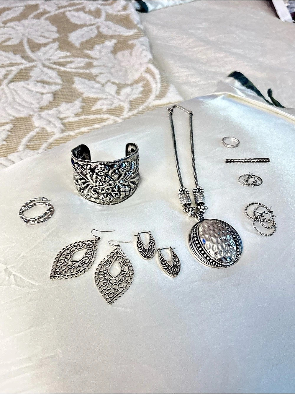 Silver-Tone Jewelry Lot